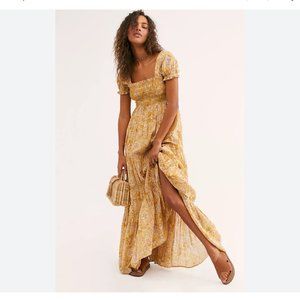 Free People Getaway floral-pattern cotton midi dress - Size XS